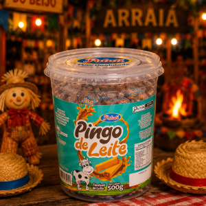Doce Pingo De Leite 500g Paluti (pote Com 50 Unidades)