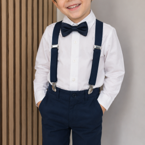 CONJUNTO SUSPENSORIO E GRAVATA BORBOLETA INFANTIL